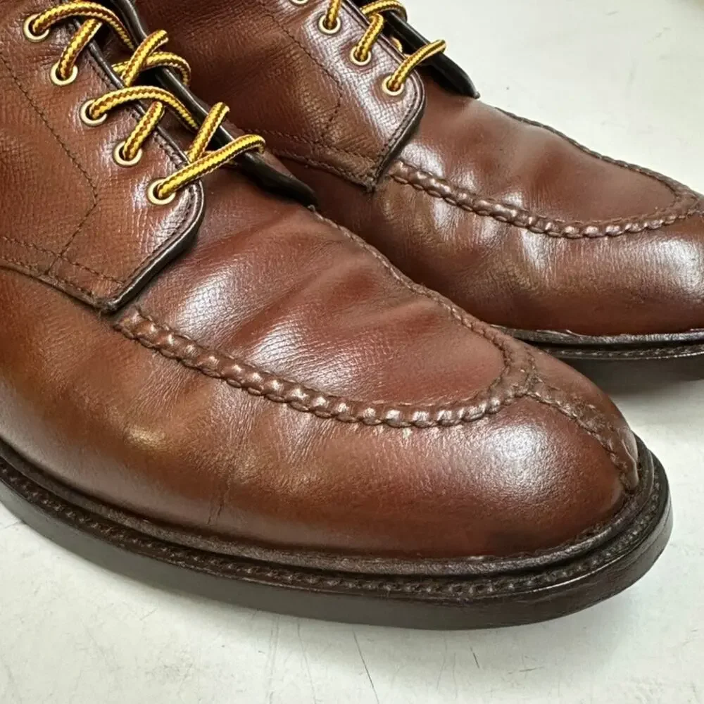 FULLY RESOLED Alden 40292C Brown Alpine Grain NST Tanker Boot Made in USA 11.5 D